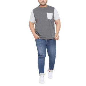 T-shirt personnalisé de première qualité en coton avec impression de logo personnalisé T-shirt surdimensionné uni personnalisé pour les hommes - Product Image 5