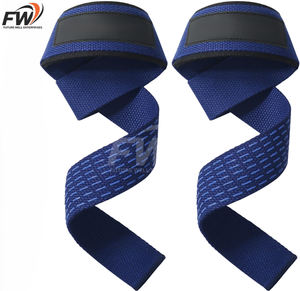 Sangles de musculation OEM en coton/néoprène, haute qualité, confortables, couleur personnalisée, pour usage en salle de sport, renforcement musculaire - Product Image 1