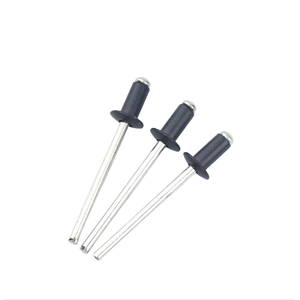 Rivets colorés de 4,8 x 10 mm, 14 mm de long, en aluminium et acier blanc et marron pour fauteuil - Product Image 1