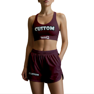 Conjunto Deportivo de Yoga de Dos Piezas para Mujer Tenzo Intl 2025, Color Sólido, Cintura Alta, Poliéster y Elastano, Secado Rápido, Logotipo Personalizado, Top Deportivo para Gimnasio - Product Image 2