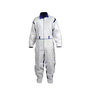 Cowhide Split Leather and Cotton Sand Blast Suit with Your Customize Stamp Sand Blast Coverall - Product Image 2