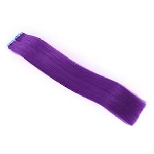 เทปต่อผมสีม่วงแบบ Remy ผมแท้ 100% เกรด 12A ความยาว 8-50 นิ้ว - Product Image 3