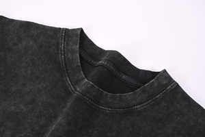 T-shirts vintage pour hommes T-shirts unisexes Nouveau style T-shirt de lavage à l'acide 250gsm pour hommes T-shirt personnalisé pour hommes - Product Image 2