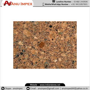 กระเบื้องห้องน้ำหินแกรนิตผ้าไหมทองแดงมหัศจรรย์ธรรมชาติอินเดียเหนือดีไซน์ทันสมัยและแผ่นพื้นใหญ่ที่สวยงามทนทาน - Product Image 4