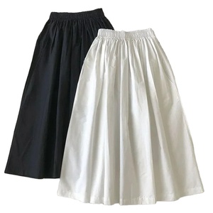 กระโปรงพลีททรงเอวสูงสีพื้นสไตล์วินเทจสำหรับผู้หญิง ดีไซน์หรูหรา - Product Image 4