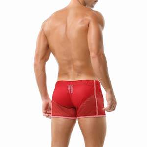 Pantalones cortos de malla 150G personalizados de alta calidad para hombre, pantalones cortos de playa de doble capa de baloncesto en blanco, pantalones cortos de malla negra de verano - Product Image 6