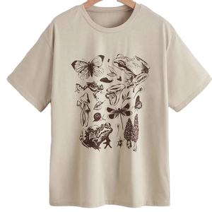 Camiseta al por Mayor, Tela Suave 100% Algodón, Impresión de Alta Calidad, Camiseta con Estampado Personalizado, Estilo Holgado - Product Image 1