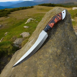 Cuchillo de Filetear Hecho a Mano, Hoja de Acero J2 de Alta Calidad, Mango de Resina G10 Personalizado, Acero Inoxidable Forjado a Mano con Cuero Puro - Product Image 6