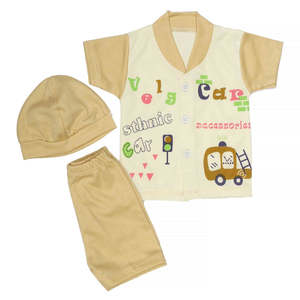 Trajes de 3 piezas para recién nacidos - Color Fawn - Product Image 4