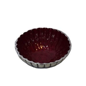 Nouvel arrivage Bol à noix en émail coulé à la main à l'aspect classique Bol à fruits secs Plateau Plat de service Plats décoratifs en métal - Product Image 1