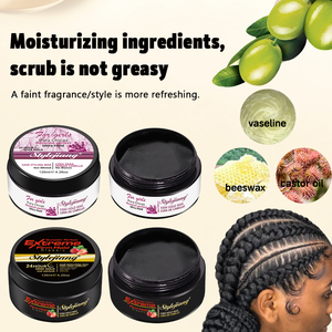 Crema de peinado de cera de pomada brillante para peinar el cabello Cera para mejorar el brillo Pomada de cabello rizado natural para peinar el cabello - Product Image 5