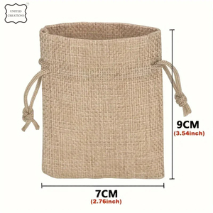 2025 Bolsa con cordón de algodón personalizada Lona de yute personalizada con logotipo - Product Image 6