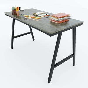 Minimalist A-Frame 120x60x75cm Computer <b>Desk</b> with Bookshelf <b>Simple</b> Design for Bedroom or Hotel Use Assembly Required-SPD68142 - Product Image 1