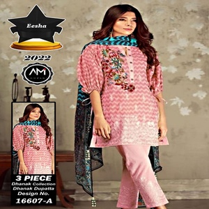 Tela de lino de 3 piezas con costuras personalizadas Sari Lehenga Choli Salwar-Long Daily Casual Wear Fiestas Réplicas de lino - Product Image 5