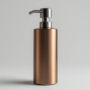 Distributeur de savon pour salle de bain en acier inoxydable, laiton et cuivre robuste AYC METALS pour environnements dynamiques, design moderne et luxueux, durable - Product Image 5