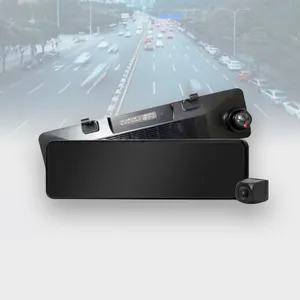 TAIWAN FHD visão noturna espelho câmera touch screen IPS carro dvr
