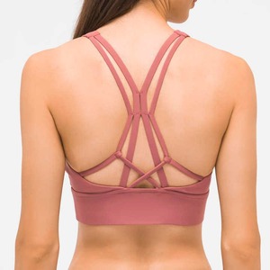 สปอร์ตบราเนื้อนุ่มระบายอากาศได้ดีสำหรับผู้หญิงชุดออกกำลังกายเล่นโยคะฟิตเนส - Product Image 6
