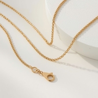 Zamansız 18 Ayar Som Altın ve Platin Zincir Kolye Unisex Kaliteli Mücevher Minimal Lüks Tasarım Taşlar Sertifikalı OEM/ODM için