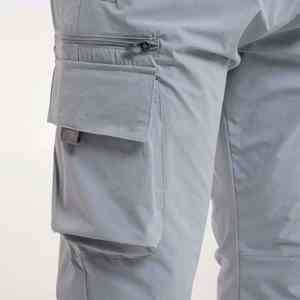 กางเกงคาร์โก้ผ้าฝ้ายแบบลำลองสำหรับผู้ชายกางเกงทรงหลวมเอวยางยืดทรงแบนด้านหน้าสไตล์แฟชั่นดีไซน์ยาวแห้งเร็ว - Product Image 4