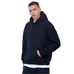 เสื้อสเวตเตอร์มีฮู้ดสำหรับผู้ชาย, เสื้อสเวตเตอร์โอเวอร์ไซส์ทรงหลวมมีฮู้ดสำหรับฤดูหนาวพิมพ์ลายดิจิตอลผ้าคอตตอน - Product Image 2