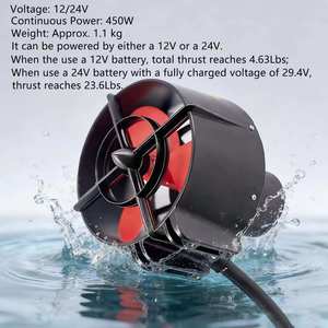 Hélice Subacuática U92 Pro CCW Más Vendida con Motor sin Escobillas de Ventilador Canalizado para Pesca, SUP, Kayaks, ROVs DIY, Barcos de Inspección, UAVs - Product Image 5