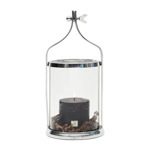 Lanterne à bougie en argent de luxe pour décoration de mariage, dessus de table et balcon, lanterne décorative à la main pour bougeoir à vendre - Product Image 3