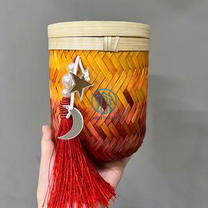 Popular Handmade Woven Bamboo Storage <b>Box</b> New Gergean <b>Box</b> for <b>Ramadan</b> and Arabian <b>Gifts</b> Made in Vietnam - Product Image 2