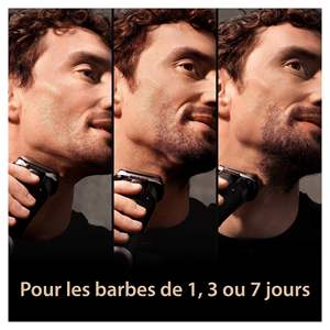 Rasoir électrique pour homme avec 5 têtes de rasage, tondeuse de précision, étanche IPX7, station de charge, autonomie de 60 minutes pour le corps - Product Image 6