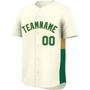 Jersey de béisbol cosido, uniforme de softball con botones personalizado, bordado, nombre, número, equipo, ajuste, malla, transpirable, tela de secado rápido - Product Image 6