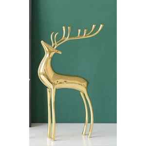 Nouveau design Artisanat Bougeoir en aluminium Sculpture en forme de renne Fabricant décoratif de l'Inde avec qualité d'exportation - Product Image 2