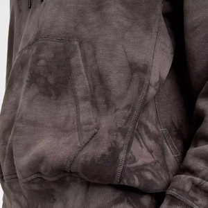 Sweat à capuche de haute qualité personnalisé hommes poids lourd lavage à l'acide 100% coton décontracté hiver respirant sweats à capuche surdimensionnés - Product Image 2