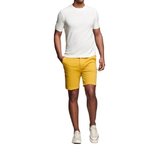 กางเกงขาสั้นชิโน่ผู้ชายแบบใหม่ ดีไซน์ทันสมัย ผลิตโดยโรงงาน OEM เอวยางยืดสูง ซิปผ่าหน้า กระเป๋าหลังแบบเวลท์ ผลิตตามสั่ง เป็นมิตรกับสิ่งแวดล้อม - Product Image 6