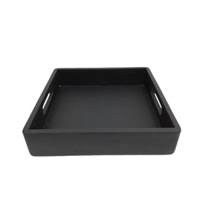 ชุดถาดเสิร์ฟไม้มะม่วง3ชิ้นจานสีดำขนาดเล็กสำหรับเสิร์ฟและตกแต่งงานปาร์ตี้ - Product Image 2