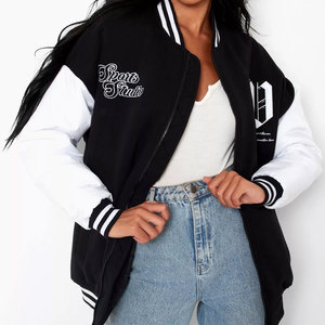 Veste d'hiver pour femmes de haute qualité manches longues personnalisable laine matelassée broderie respirant Bomber Design tricoté-vente en gros - Product Image 2