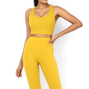 Costumes de sport pour femmes Offre Spéciale ensemble de yoga d'exercice tenues de gymnastique vêtements de fitness ensemble de deux pièces de yoga pour femmes avec service OEM - Product Image 5