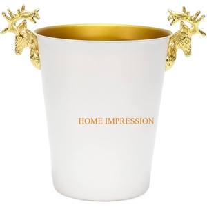 Classic Designing Gold Polished Metal Handmade Wine <b>Bucket</b> Wholesale Supplier <b>Table</b> Decorative Shiny Metal Wine <b>Bucket</b> for Sale - Product Image 5