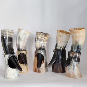 Corne à boire viking indienne de haute qualité en agate avec support sculptée Corne à boire viking antique PAR HF CRAFTS - Product Image 5