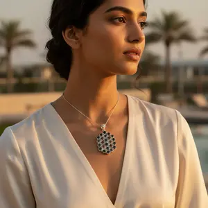 Colgante Religioso de Plata 925 Chapado en Oro Rosa y Rodio para Mujer - Product Image 2