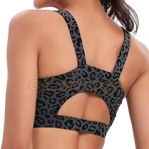 Dernier modèle Soutien-gorge de sport pour femmes imprimé personnalisé Soutien-gorge de sport pour femmes en nylon spandex à vendre - Product Image 2