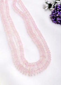 Cuentas de Cuarzo Rosa Facetadas Redondas de 7-11 mm, Piedras Preciosas Naturales para la Elaboración de Joyería Fina - Product Image 4