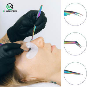 Pinces à cils personnalisées avec logo pour OEM et vente en gros, pinces à cils volumineuses pour extensions de cils 2D à 6D - Product Image 2