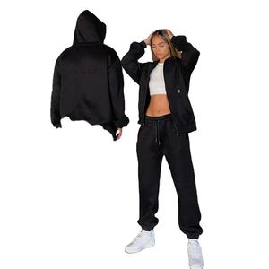 Survêtement personnalisé avec logo, sweat-shirt en gros, coton unisexe, épais, confortable, élégant, sweat-shirts pour femmes, sweat-shirts surdimensionnés - Product Image 1