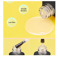 15ml vernis à ongles professionnel base et couche de finition logo personnalisé longue durée