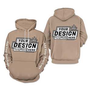Sudadera con capucha de lana para hombre personalizada 100% algodón bordado nombre Número equipo eventos ropa informal personalizada servicio OEM - Product Image 5