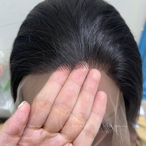 Precio al por mayor de la más alta calidad rizado Pixie Super suave extensiones de cabello vietnamita proveedor de cabello crudo pelucas delanteras de encaje completo sin pegamento - Product Image 4