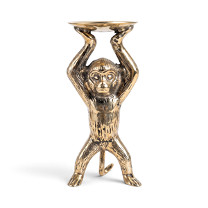 Porte-bougie singe en laiton - Décoration de table et accessoires - Product Image 1