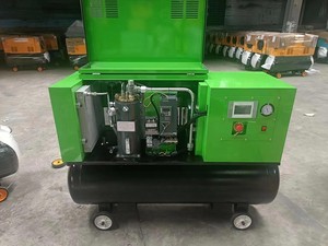 Compresseur d'air à vis diesel portable 7,5 kW 10 bars 2 en 1 avec réservoir, compresseur d'air mobile pour la construction industrielle - Product Image 3