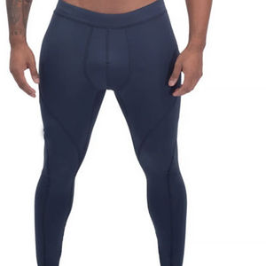 High Quality Quick Dry Workout Fitness <b>Leggings</b> New Wholesale <b>Gym</b> Sportswear <b>for</b> <b>Men</b> with Logo on Waist - Product Image 6
