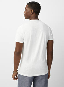 เสื้อยืดแขนครึ่งแขนสำหรับผู้หญิง, ผ้าฝ้ายสไตล์ลำลองผ้าไหมพิมพ์ลายหน้าจอสีทึบดีไซน์ว่างเปล่า - Product Image 2