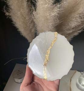 Hot Selling Resin <b>Coasters</b> Products Crystal Textured Resin <b>Coasters</b> Non-Toxic Anti-Skid <b>Tea</b> <b>Coasters</b> Resin Crafts Mats & Pads - Product Image 4